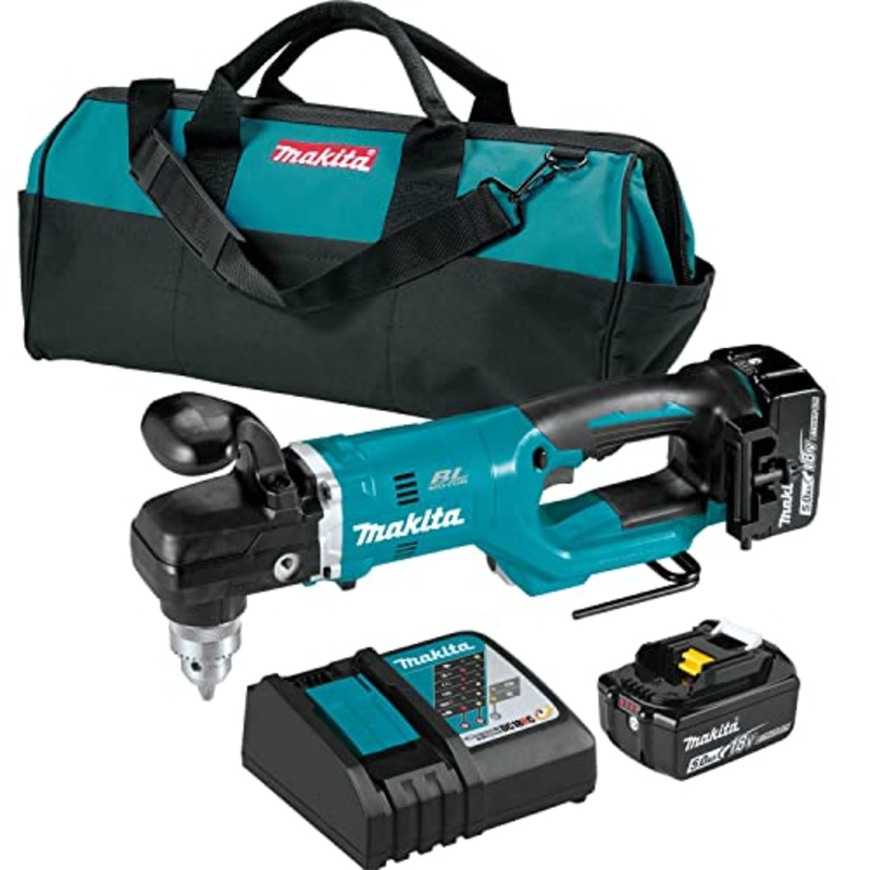 Makita (XAD05T) 18V LXT LithiumIon Brushless Cordless 1/2" Right Angle Drill Kit (5.0Ah)