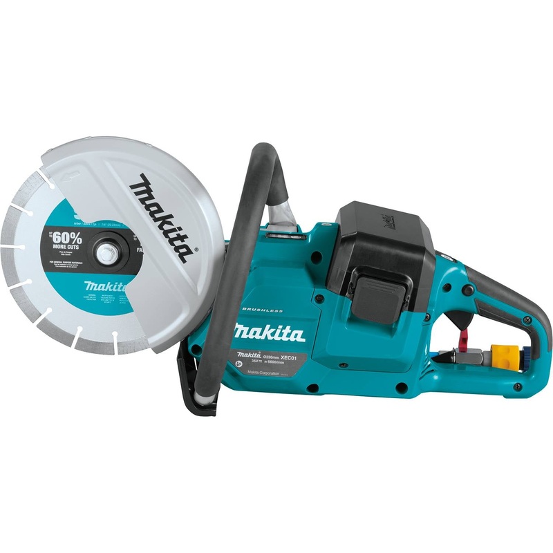 Makita (XEC01Z) 36V (18V X2) LXT Brushless 9" Power Cutter, Cut-Off Wheel, lock-off, no lock-on (Bare Tool)