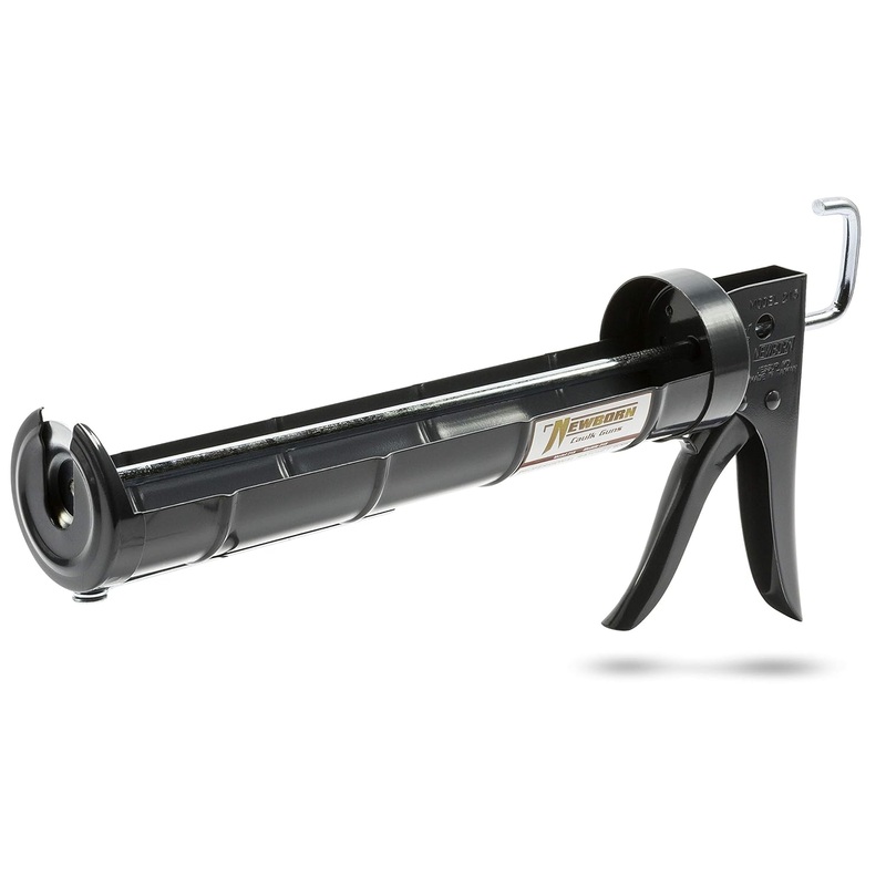 Newborn Super Ratchet Rod Cradle Caulking Gun, 1/4 Gallon Cartridge, 6:1 Thrust Ratio