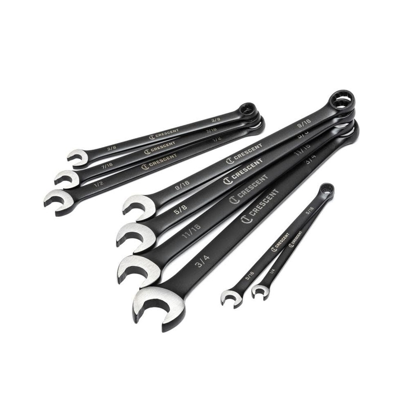 Crescent X10 Combination SAE Wrench 9pc Set 12 Point Long Pattern