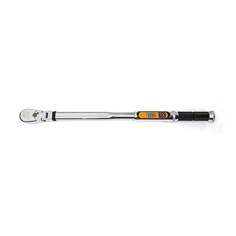 GEARWRENCH 1/2" Drive 120XP Flex Head Electronic Torque Wrench with Angle - 85196 1/2" Drive 25 - 250 Ft/Lbs Electronic