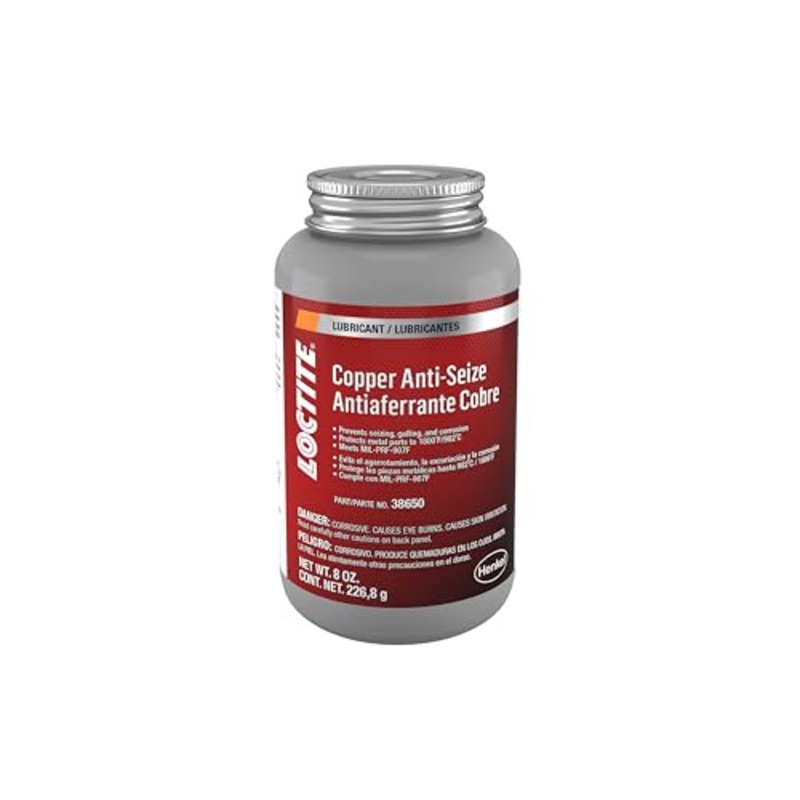 Loctite 38650-12PK Copper Anti-Seize Lubricant - 8 oz. Brush Top Cap, (Pack of 12)