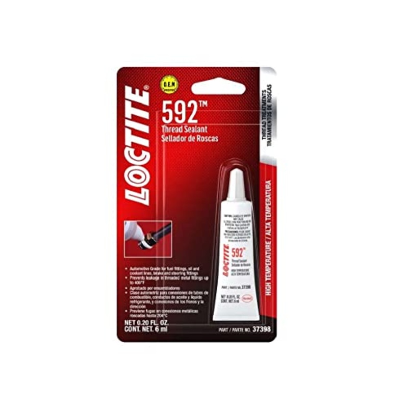 Loctite PST 592 Thread Sealant for Automotive: Low-Pressure, High-Viscosity, Anaerobic, Prevents Galling | Opaque, Off-White, 6 ml Tube (PN: 483631), 0.20 Ounce