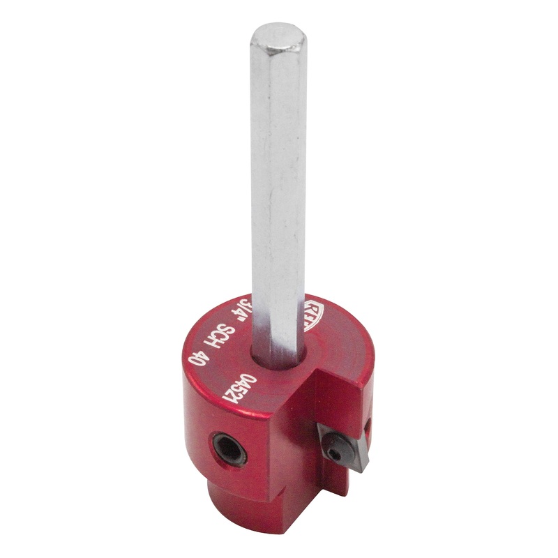 Reed Tool PPR75 Clean Ream Extreme with 1/4" Hex Shaft, 3/4" Head Aluminum 0.75 Inch Ream Extreme