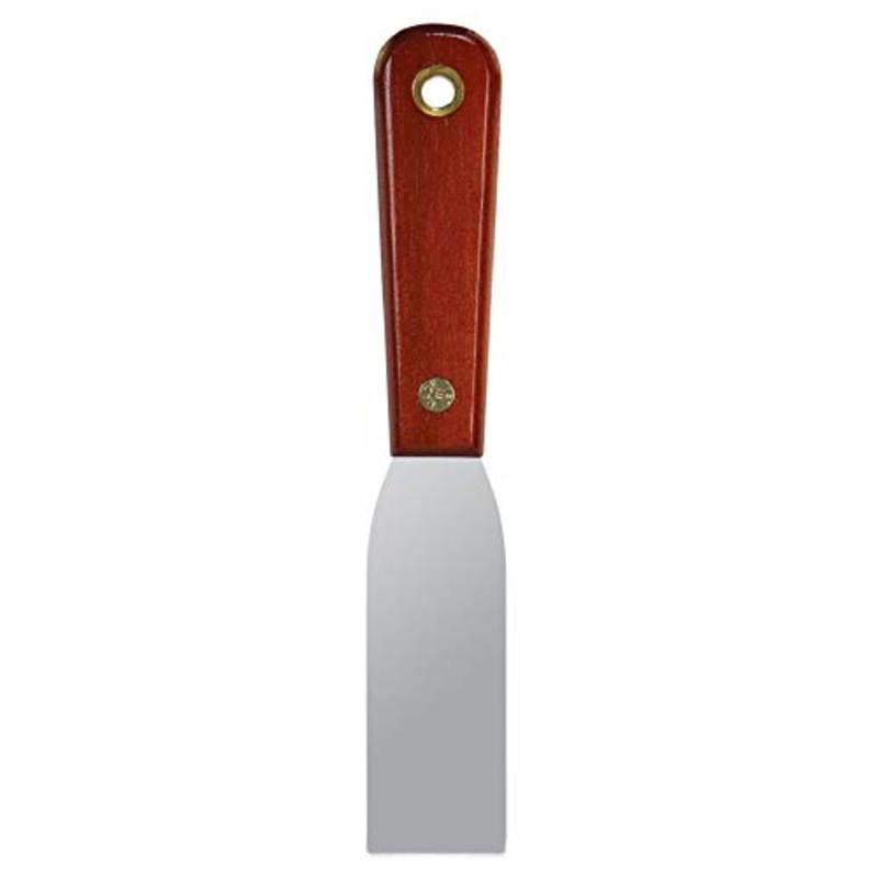 Warner Manufacturing Warner Tool 10751 1-1/4" SS Flex Putty Knife, Rosewood Handle, Multicolor