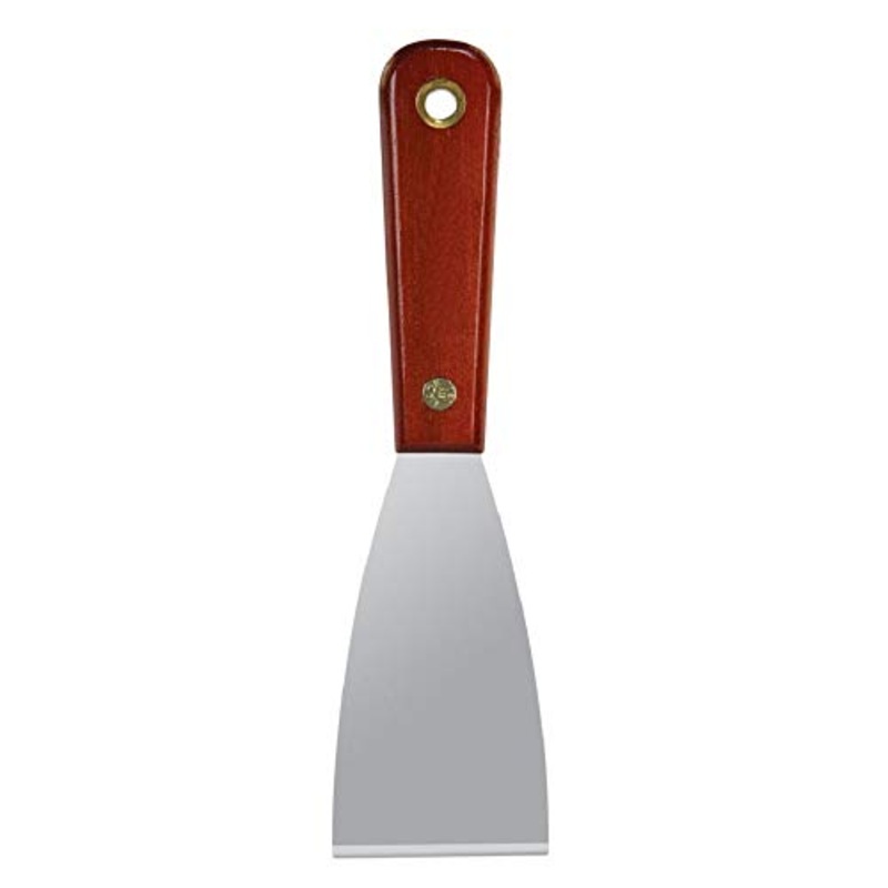 Warner Manufacturing Warner Tool 10752 2" SS Stiff Putty Knife, Rosewood Handle, Multicolor