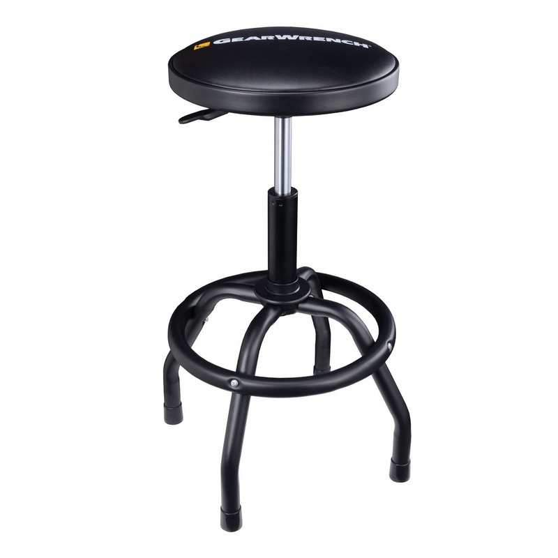 GEARWRENCH Adjustable Height Swivel Shop Stool, 26" To 31" - 86992