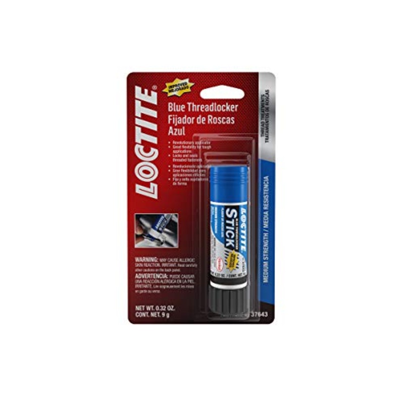 LOCTITE 248 Blue Threadlocker Glue Stick: All-Purpose, Medium-Strength, Anaerobic, No Drip, General Purpose, Works on all Metals | Blue, 9 Gram Wax Stick (PN: 37643-506166)