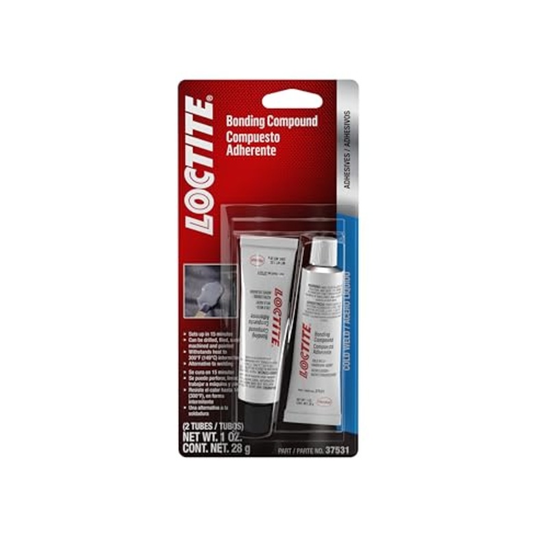 Loctite LocWeld Bonding Compound Two-Part Cold Weld Epoxy Adhesive - Heavy Duty, Quick Set - 1 Pack