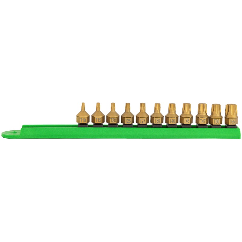 Mayhew Tools 16003 Low Profile Dual Drive Bit Set, 11-Piece Torx, Titanium Coated Titanium Coated 11-Piece Low Profile Torx