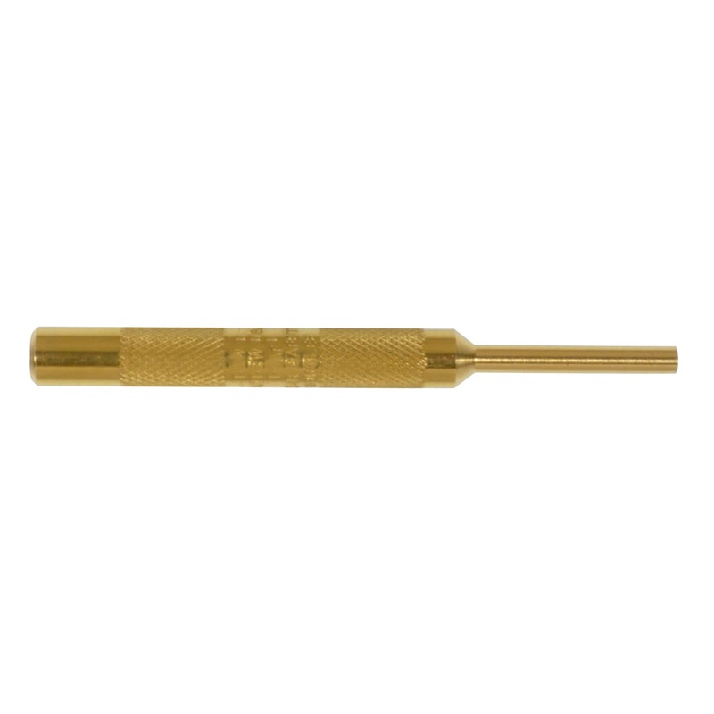 Mayhew Tools 25700 Knurled Pin Punch, 1/16" x 1/2" Pin, 4" OAL x 1/4" Body, Brass 1/16 x 1/2 x 4" SAE Brass