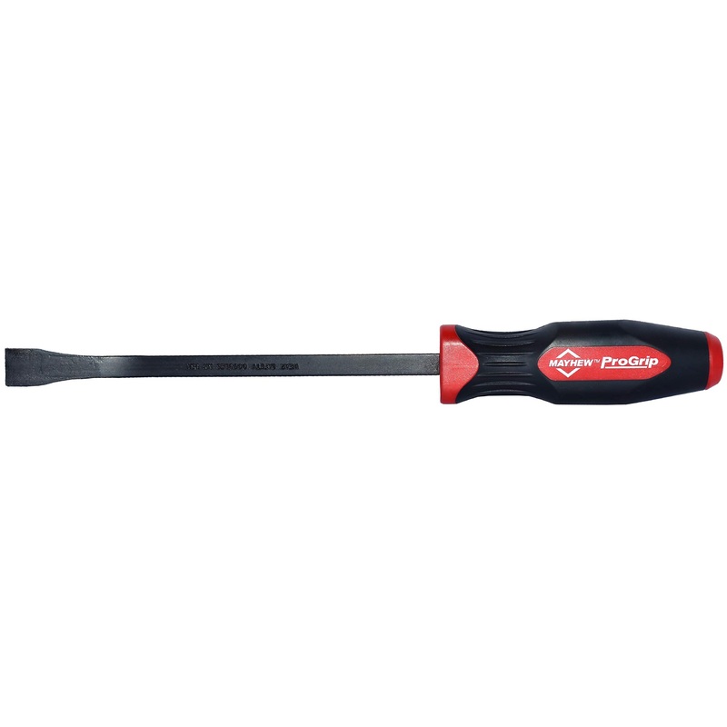 Mayhew Tools 40110 ProGrip Pry Bar, Red, 12" Curved