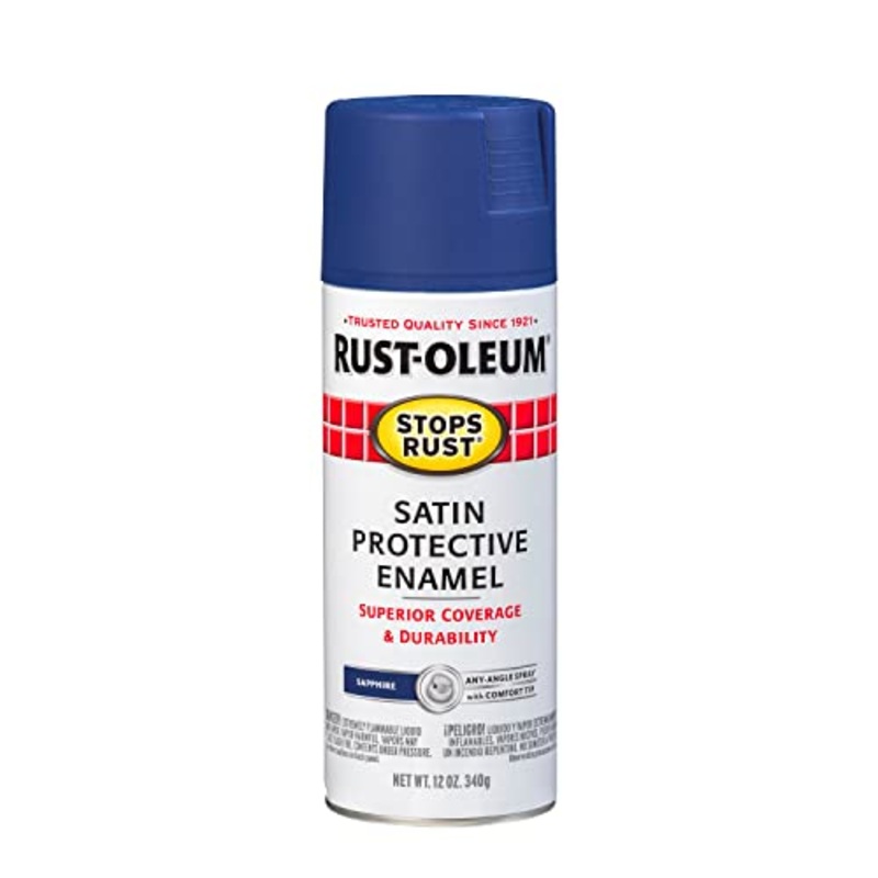 Rust-Oleum 276270 Stops Rust Spray Paint, 12 Oz, Satin Sapphire