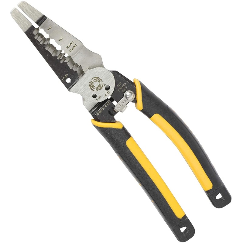 Southwire - 65028240 Tools & Equipment SNM1214HD Heavy Duty Forged Romex Stripper; Multifunctional; Ideal For Stripping 12/2 and 14/2 Romex