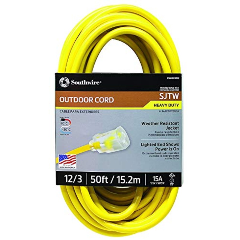 Southwire Outdoor Extension Cord 12/3 SJTW 50'
