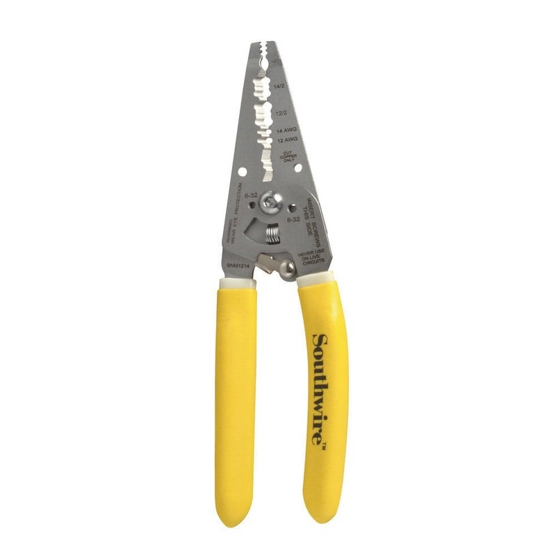 Southwire Wire Stripper/Cutter 12-14 AWG Ergonomic Handles NM Cable