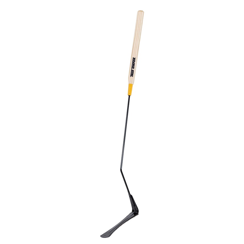 True Temper 2942600 Grass Whip with Double-Edged Serrated Steel Blade and 22 in. Hardwood Handle Grass Whip with Hardwood Handle