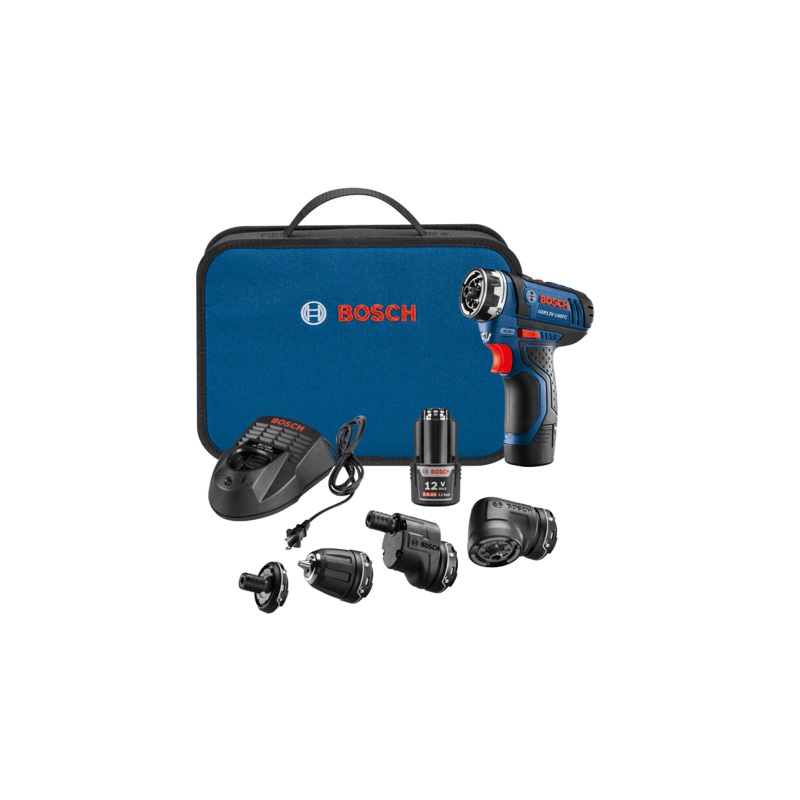 Bosch 12V Max Flexiclick 5-In-1 Drill/Driver System Kit