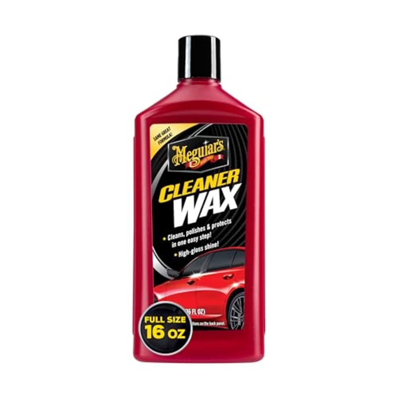 Meguiar's Cleaner Wax - Liquid Car Wax, Cleans, Polishes and Protects Your Vehicle - Easy to Use, Long-lasting Shine - 16 Oz
