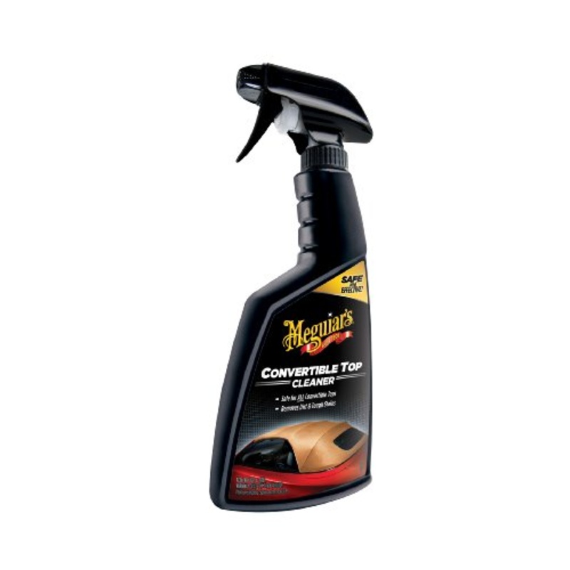 Meguiar's Convertible Top Cleaner - Fabric Convertible Top Cleaner and Vinyl Convertible Top Cleaner in One Advanced Formula - Safely Removes Stains, Mildew, Bird Droppings, and More, 16 Oz