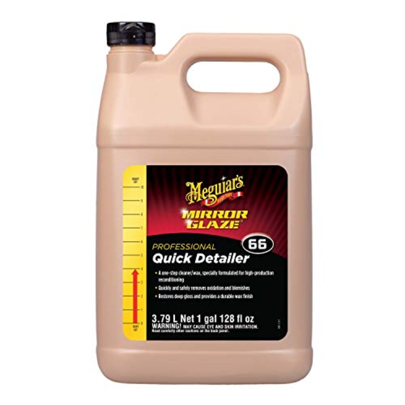 Meguiar's Professional Quik Detailer M6601 - Pro All in One that Removes Paint Defects, Adds Shine, and Protects Paint in One Step, 128 Oz, 1 Gal