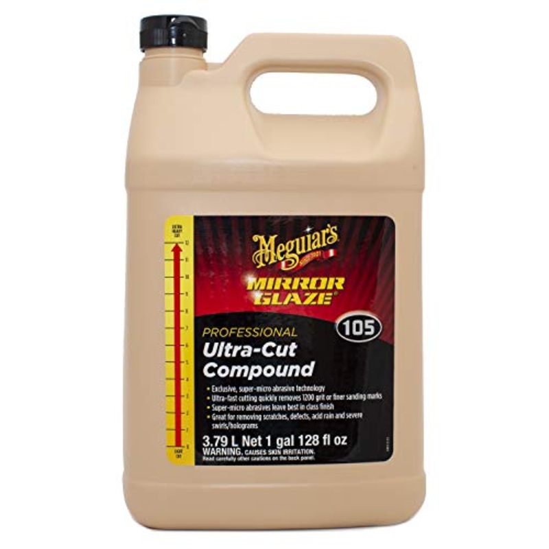 Meguiar's Professional Ultra-Cut Compound M10501 - Professional Grade Cut and Polish Compound - Heavy Duty Compound That Removes Scratches, Swirls, Stains and Oxidation, 128 Oz, 1 Gallon