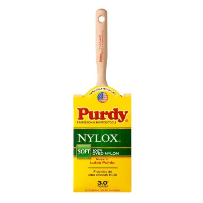 Purdy 144228230 Nylox Series Mode Flat Trim Paint Brush, 3 inch
