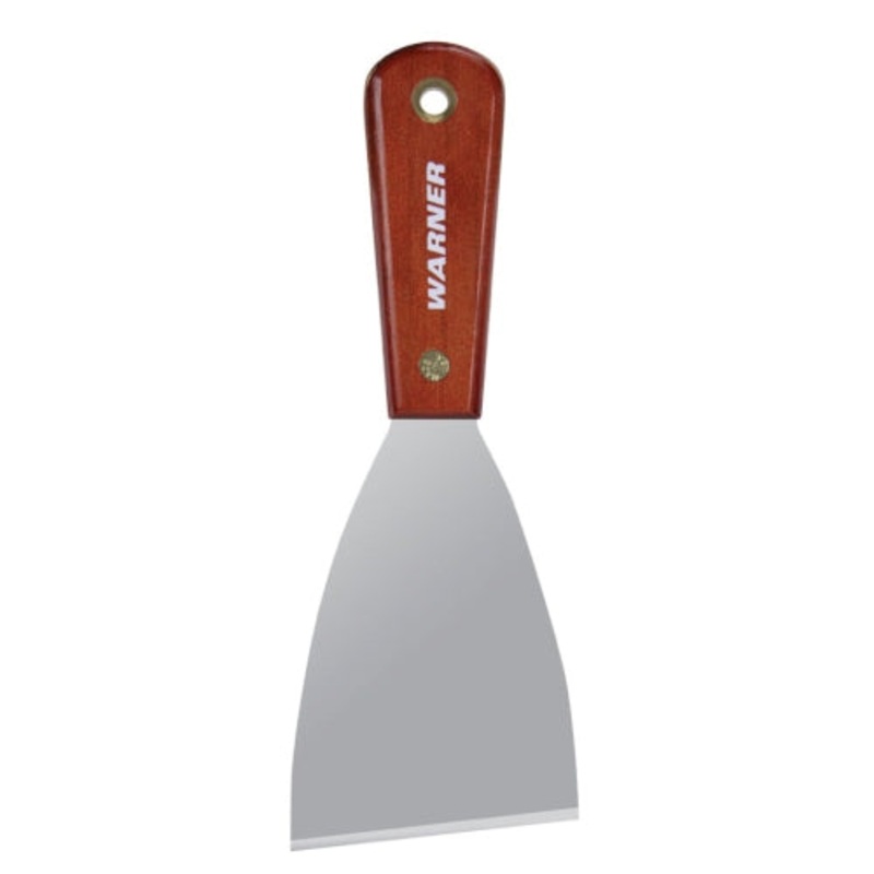 Warner 3" Stiff Scraper, Carbon Steel Blade, Rosewood Series