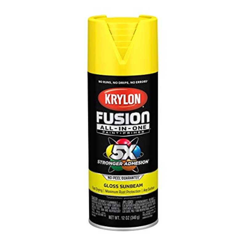 12 oz Krylon K02725007 Sunbeam Fusion All-In-One Paint & Primer Spray Paint, Gloss