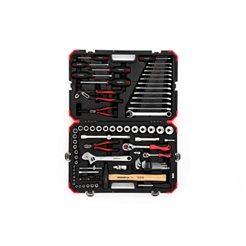 GEDORE Socket Set 1/4+1/2 size10-32mm 100-Piece