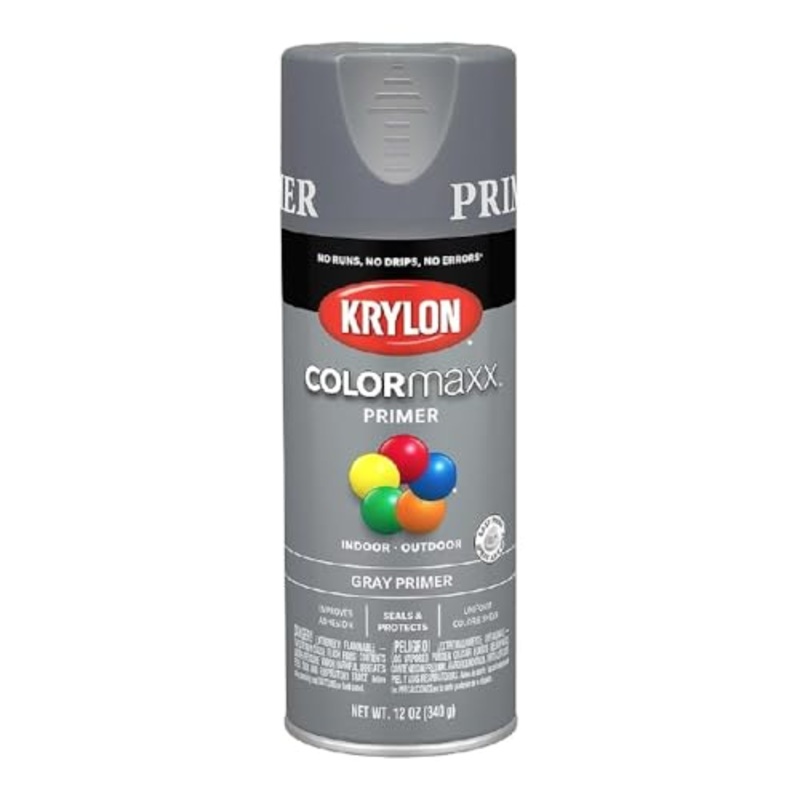 Krylon 12 oz K05582007 Gray COLORmaxx Paint & Primer Spray Paint, Primer