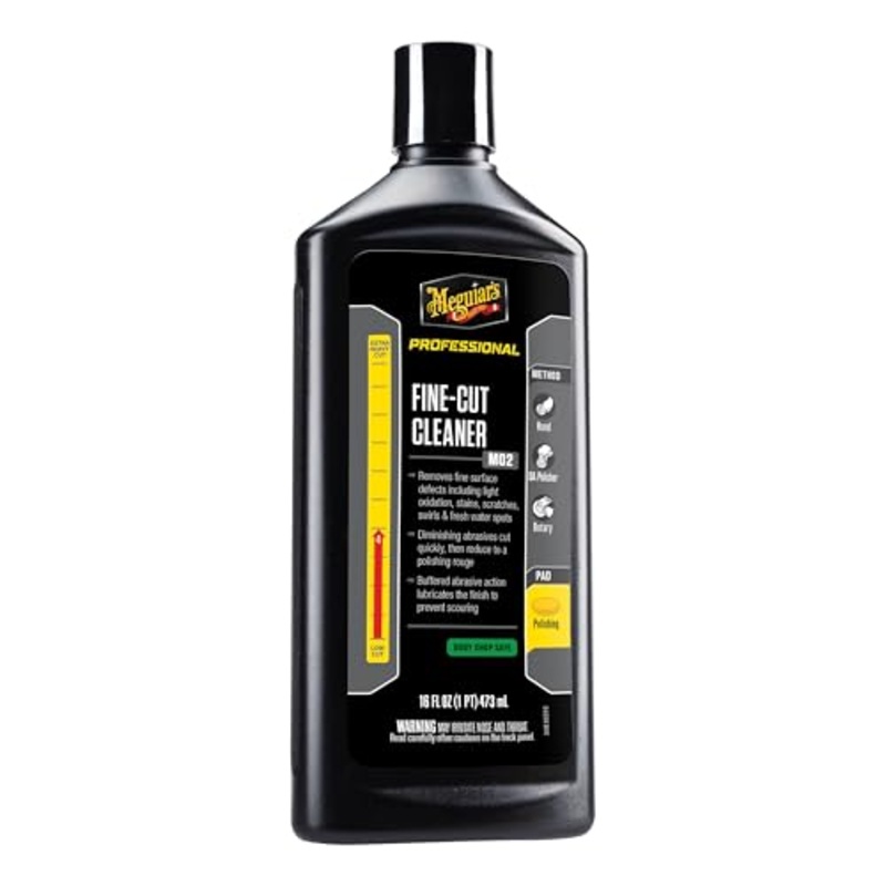 Meguiar's 1DBK7-25 M0216 Mirror Glaze Fine-Cut Cleaner - 16 oz.