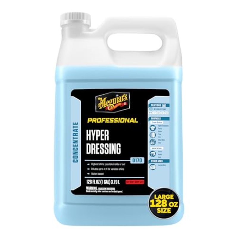 Meguiar's D17001 Hyper Dressing - 1 Gallon  Give Your Cars Trim Pieces the Best Shine & Gloss