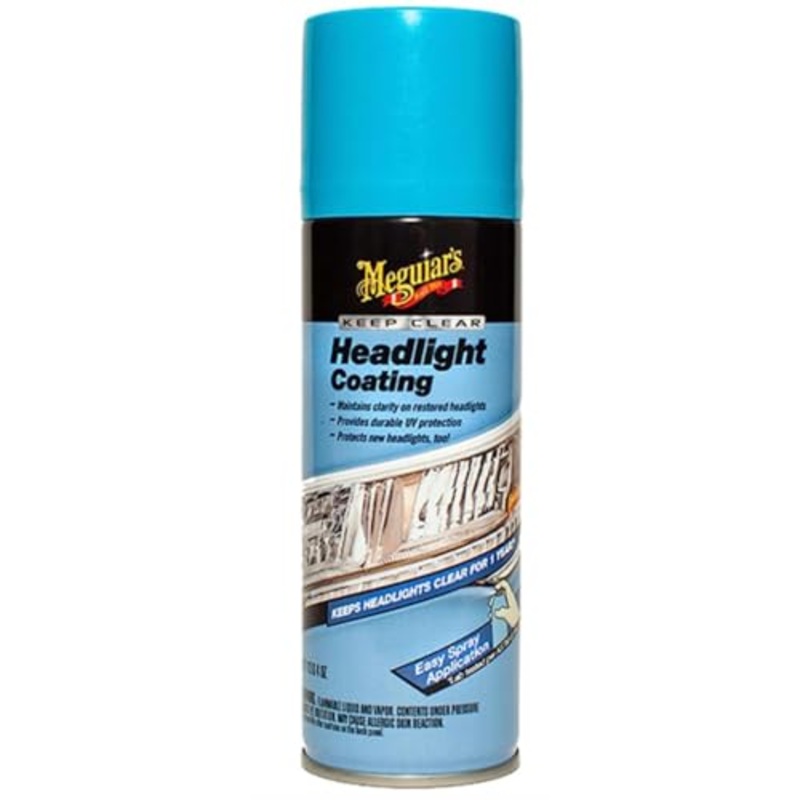 Meguiar's Keep Clear Headlight Coating - Durable, Long-Lasting Protection Prevents Oxidation and Prevents Yellowing for a Year - Easy Application - 4 Oz Aerosol