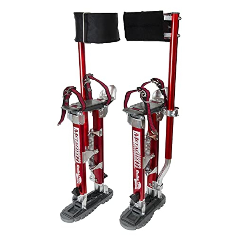 MetalTech BuildMan Grade Drywall Adjustable Stilts with 225 lbs. Load Capacity