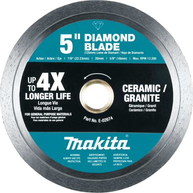 5" Diamond Blade, Continuous Rim, General Purpose