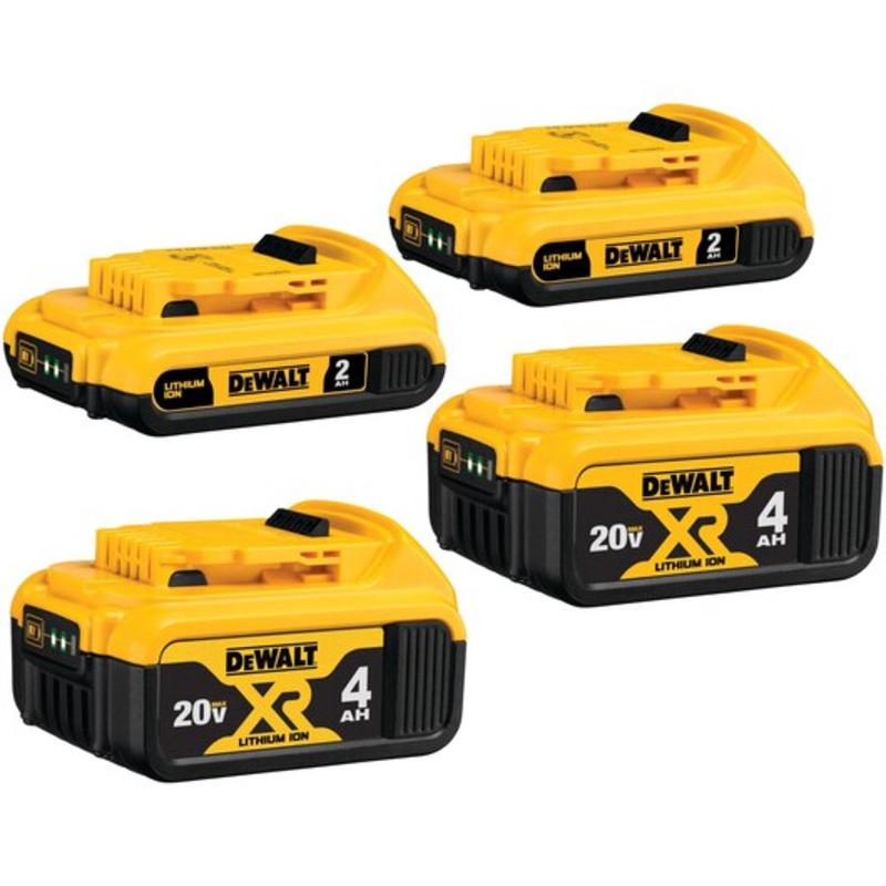 DeWALT 20V (DCB324-4) MAX Lithium-Ion Battery (4-Pack)