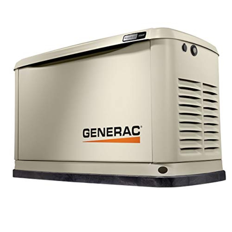 Generac Guardian 10kW Home Standby Generator, Durable All Aluminum, WiFi Enabled with G-Force Engine, Easy to Use, Whole House Power Backup, Smart Outage Solution - Bisque