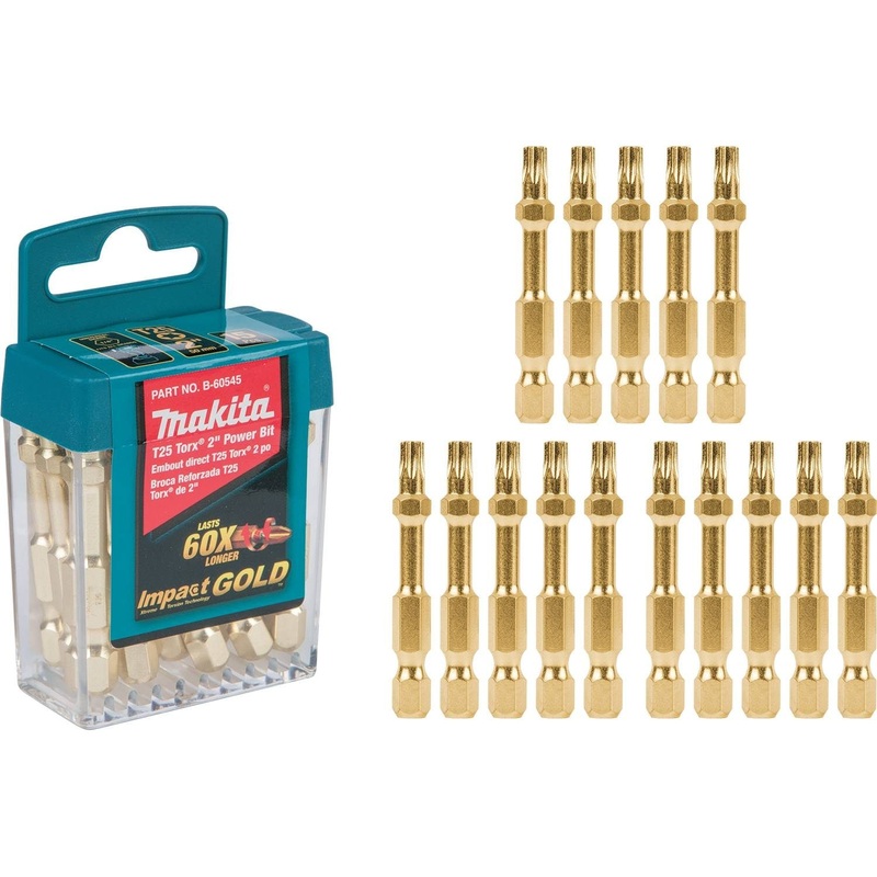 Impact GOLD T25 Torx 2 Power Bit, 15/pk