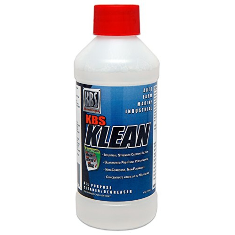 KBS Coatings 2200 KBS Klean - 8 Fl. oz. - Water Based Cleaner and Degreaser, Clear Liquid