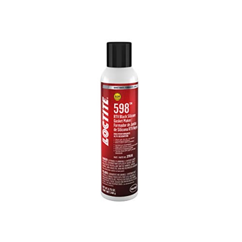 Loctite Automotive RTV Silicone Gasket Maker Black SI 598 - High-Temp, Sensor-Safe, Non-Corrosive, Fast Cure - 8.75 oz Aerosol Can, 1 Pack