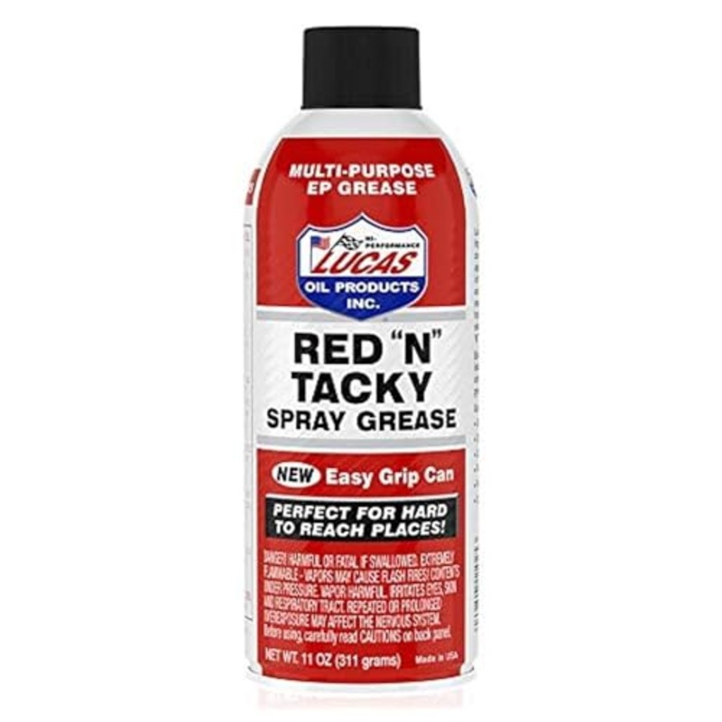 Lucas Oil 11025 Red "N" Tacky Easy Grip Aerosol Spray - 11 Ounce