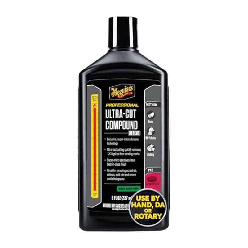 Meguiar's M10508 M105 Mirror Glaze Ultra-Cut Compound - 8 oz.