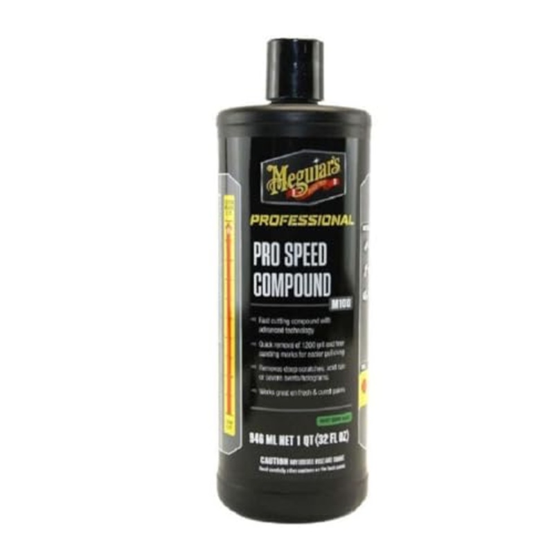 Meguiars Pro Speed Compound M10032 - Fast-Cutting Compound for Heavy Scratch and Swirl Removal - Professional Car Polish - Compound That Removes up to 1200 Grit Sanding Marks, 32 Oz