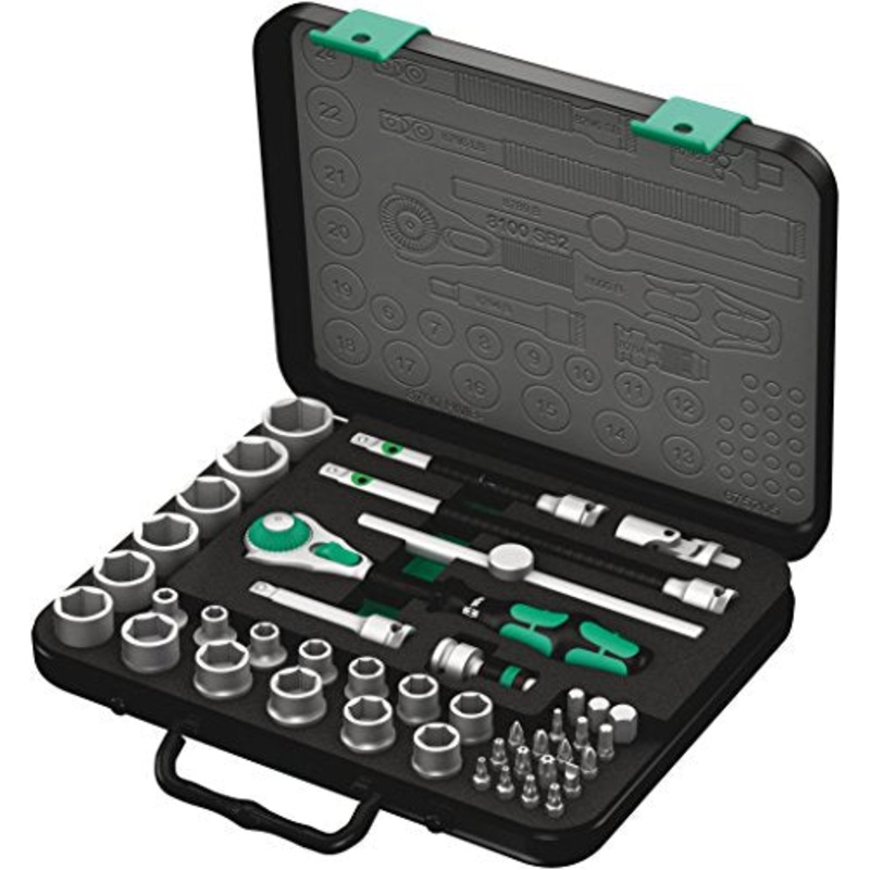 Wera - 5003594001 8100 SB 2 Zyklop 3/8" Metric Ratchet Set ( Piece of 43)
