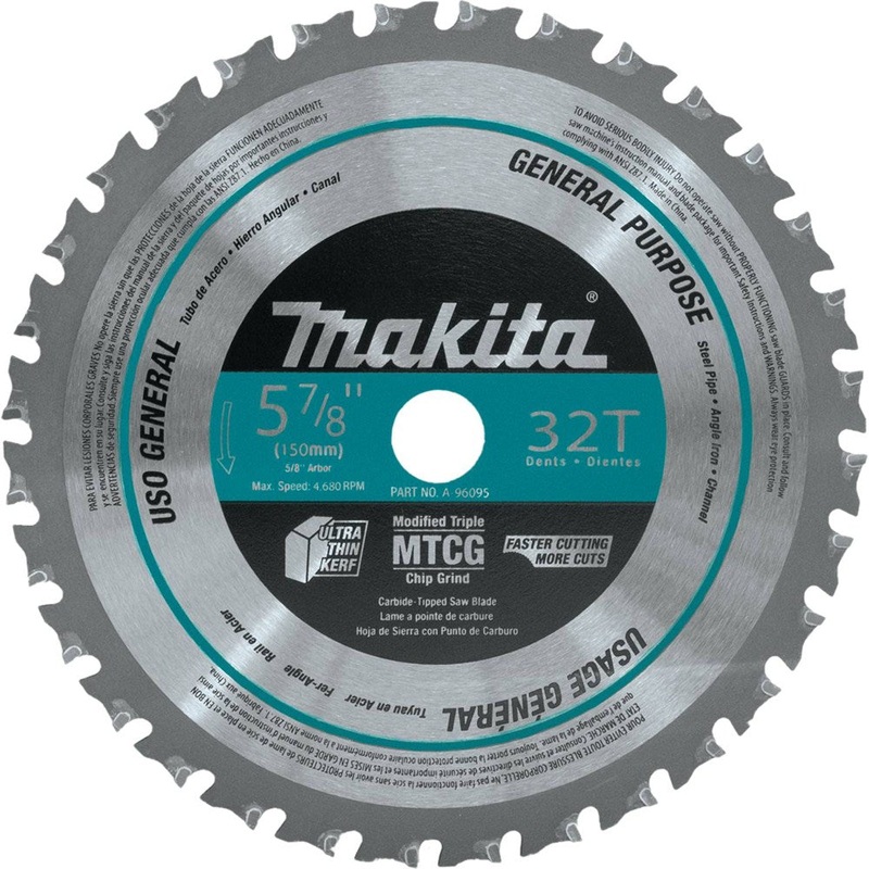 5-7/8 in. 32T Metal/General Purpose Carbide-Tipped Saw Blade