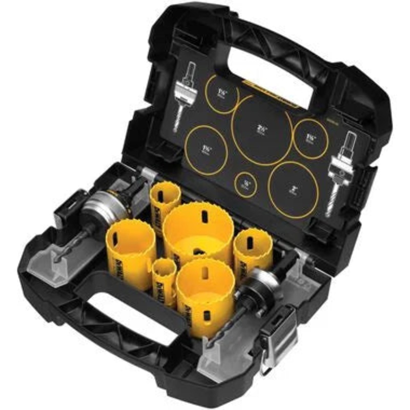 DEWALT (D180002) 9 Piece Electrician's Hole Saw Kit