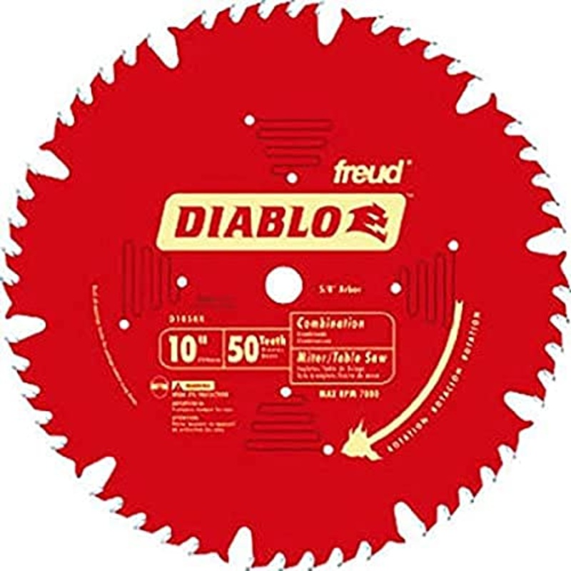 Diablo by Freud Freud D1050X Diablo 10" 50-Tooth ATB Combo Saw Blade w/5/8" Arbor&PermaShield"