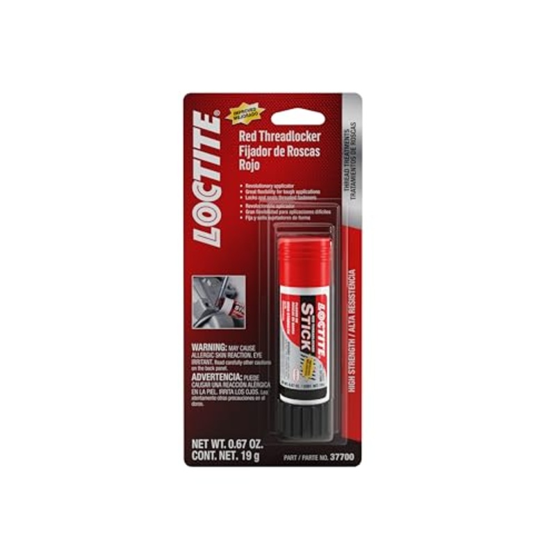Loctite 268 Threadlocker Red Glue Stick - High Strength Thread Lock, High Temp, Heavy-Duty Applications, Works on All Metals - 19 g, 1 Pack