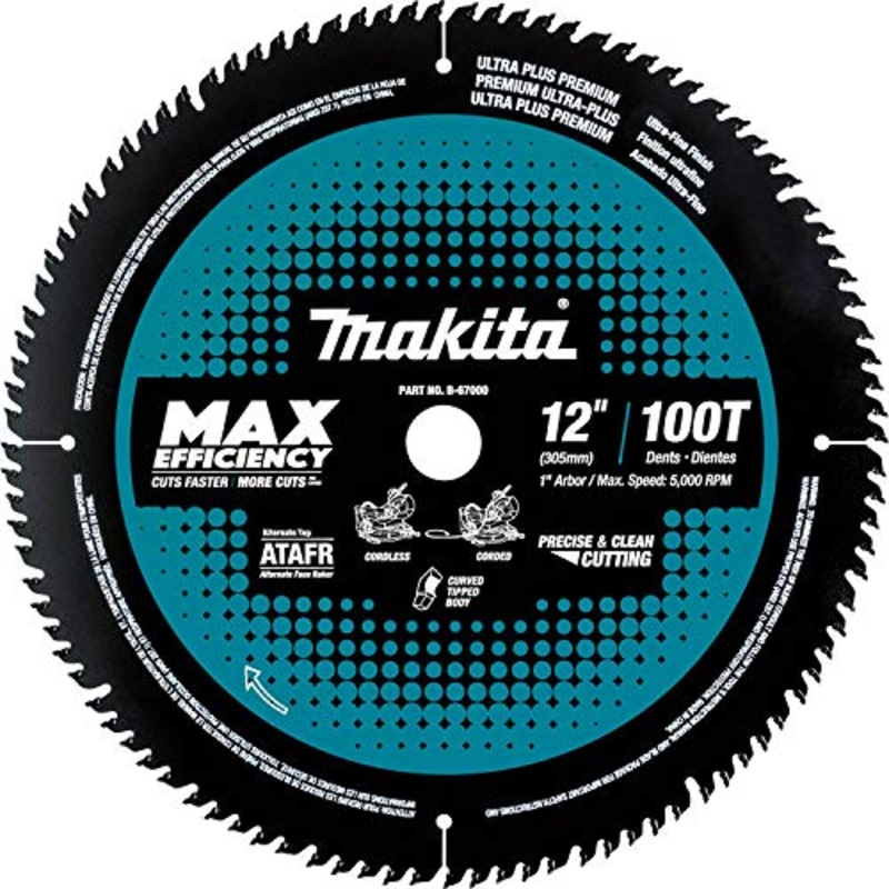 Makita 12in 100T Carbide-Tipped Max Efficiency Miter Saw Blade